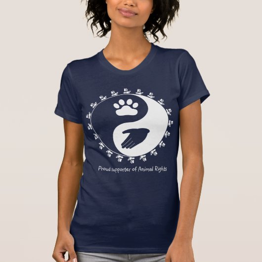 Shirt ter ondersteuning van de dierenrechten (Voorkant)