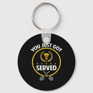 Shirt van Badminton Player Funny Served Badminton Sleutelhanger