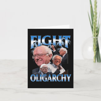 Shirt van Bernie Sanders vecht tegen oligarchie Kaart
