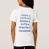 Shirt van bewustzijn bij autisme Spectrum Disorder (Achterkant)