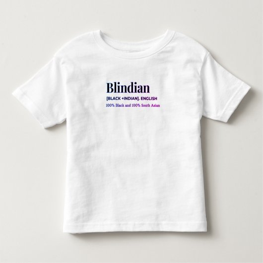 Shirt van Blindiaanse peuter (Voorkant)