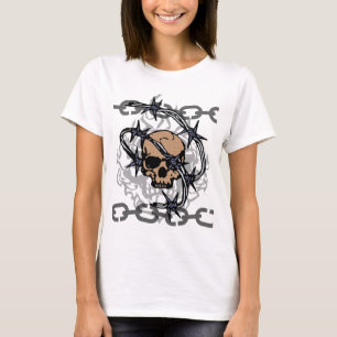 Shirt van Bobwire met schedel
