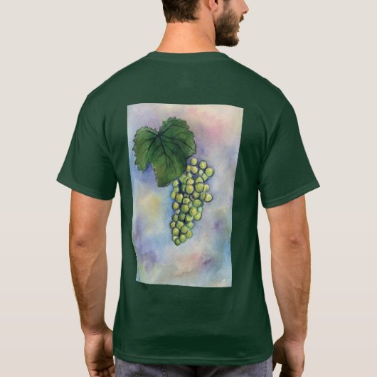 Shirt van Chardonnay Wine Grapes (Achterkant)
