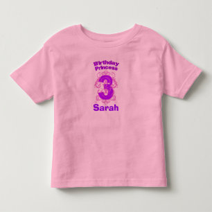 Shirt van de derde verjaardag prinses