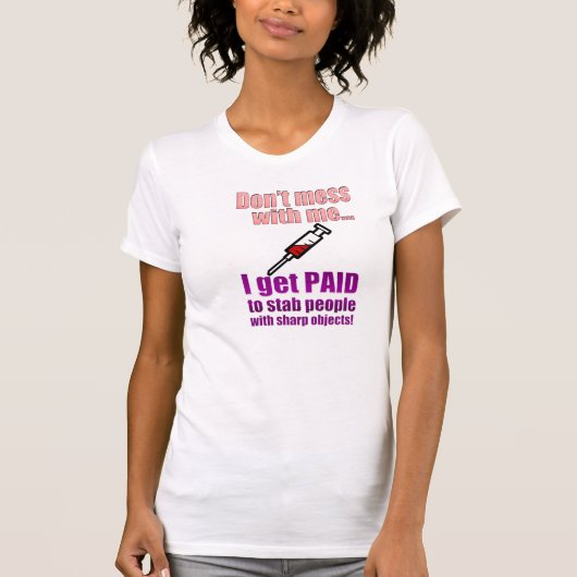 Shirt van de Funny Neurse voor vrouwen (Voorkant)