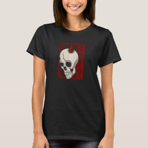 Shirt van de Japanse demon Face Skull Oni Harajuku