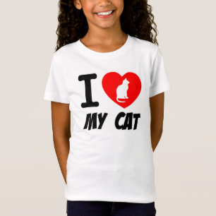 Shirt van de jeugd/hou van mijn kat