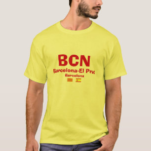 Shirt van de luchthaven El-Prat in Barcelona