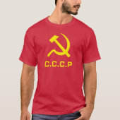 SHIRT van de Mannen van de CCCP Hammer en van de S (Voorkant)