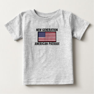 Shirt van de nieuwe generatie patriottisch Baby