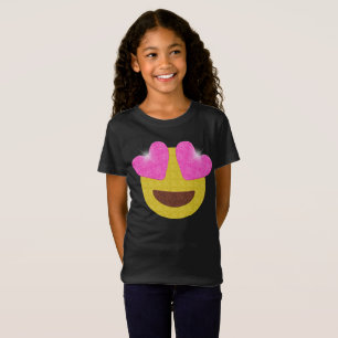 Shirt van de partij Emoji - Mousserende Heart Eyes
