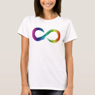 Shirt van de Rainbow Infinity Neurodiversity