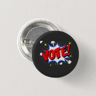 Shirt van de terugstemming Stemming: 70 Cartoon Ronde Button 3,2 Cm