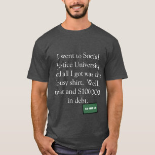 Shirt van de Universiteit voor Sociale Gerechtighe