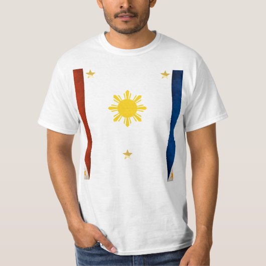 Shirt van de vlag van Pilipinas (Voorkant)