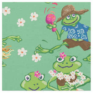 Shirt van hawaiiaanse schopkikkers stof