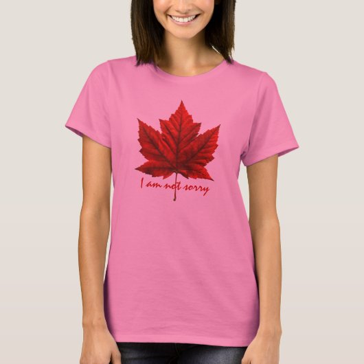 Shirt van het Canada-mantel Leaf T-Shirt Souvenir  (Voorkant)