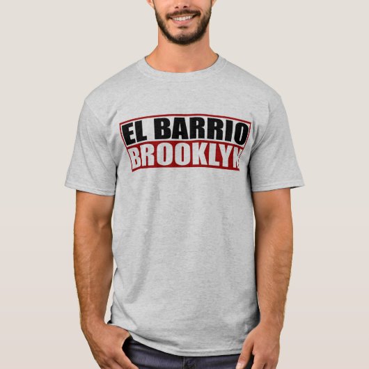 Shirt van het Logo Brooklyn "El Barrio" (Voorkant)