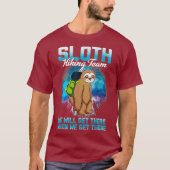 Shirt van het Sloth Hiking Team dat wij zullen ber (Voorkant)