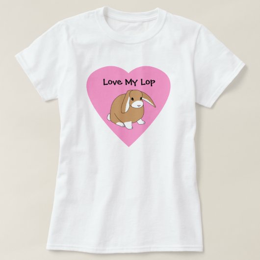 Shirt van Liefde My Lop Rabbit (Design voorkant)