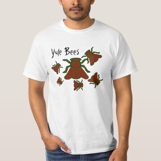 Shirt van Mannen van Yule bijen (Voorkant)