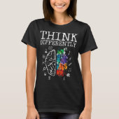Shirt van neurodiversiteit - Denk anders ADHD (Voorkant)
