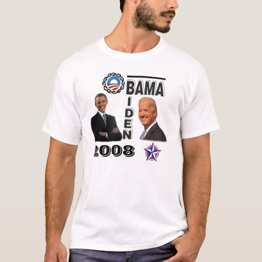 Shirt van Obama Biden Campaign Mannen (Voorkant)