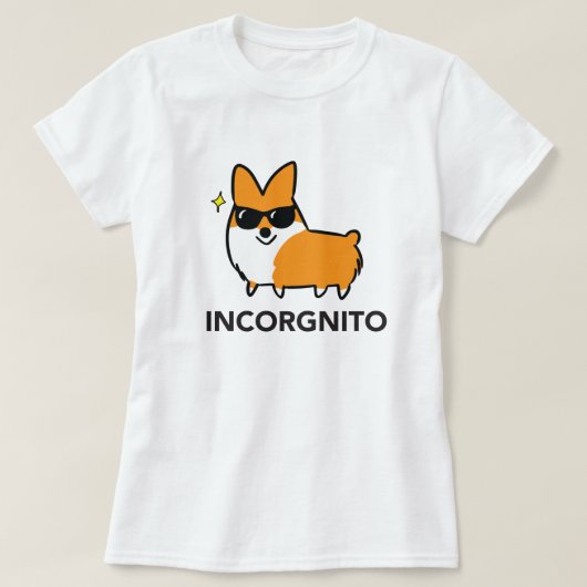 Shirt van Red Incorgnito | CorgiDingen (Design voorkant)