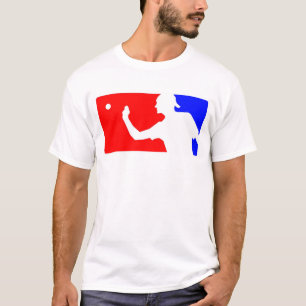 Shirt van rode, witte en blauwe beer