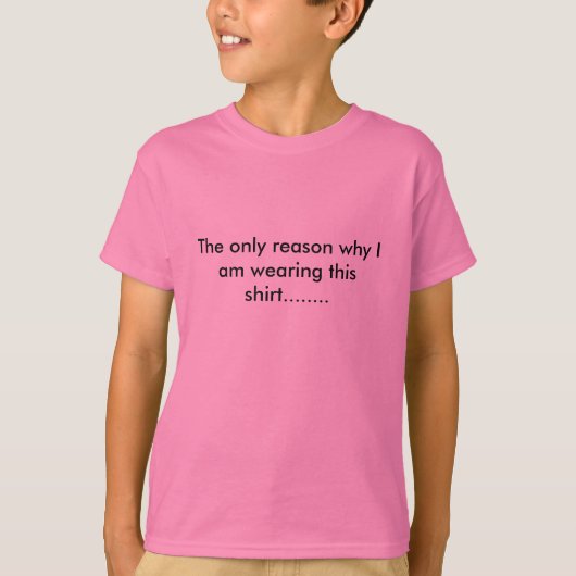 Shirt van roze jongen (Voorkant)