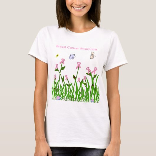 Shirt van roze linteentuin (Voorkant)