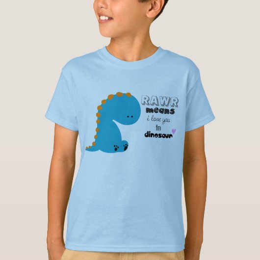shirt van schattige dinosaurus (Voorkant)