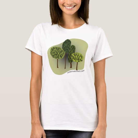 Shirt van vrouwen in het bos van onvoorziene omsta (Voorkant)