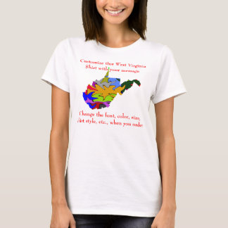 Shirt van West-Virginia Aangepast met verkiezingen