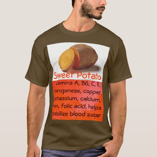 shirt van zoete aardappelen mannen (Voorkant)