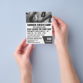 Shirt Voetbal, voetbalkamp Adverteren brochure (Hand)