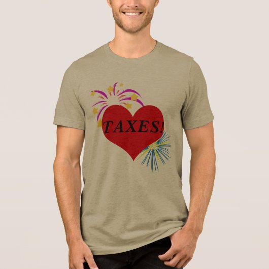 shirt voor als je van belasting houdt (Voorkant)