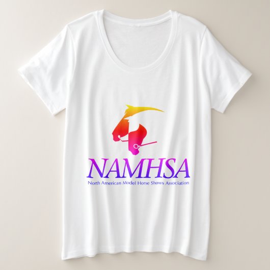 Shirt voor dames plus kleurrijk Logo (Design voorkant)