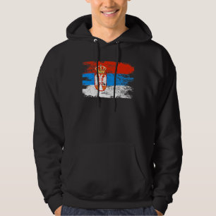 Shirt voor de vlag van Servië van het vlaggenstaa
