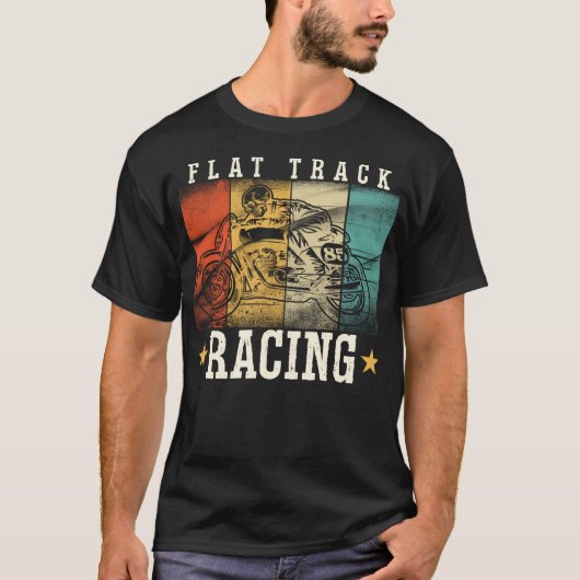  Shirt VOOR FLATTRACK-MOTORCYCLUS (Voorkant)