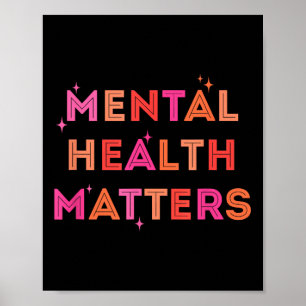 Shirt voor geestelijke gezondheid, bewustzijn van poster