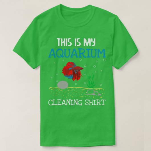 Shirt voor het reinigen van aquarium (Design voorkant)
