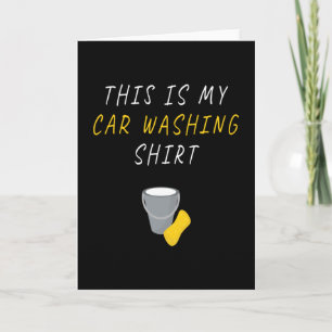 Shirt voor het wassen van auto's Auto Kaart