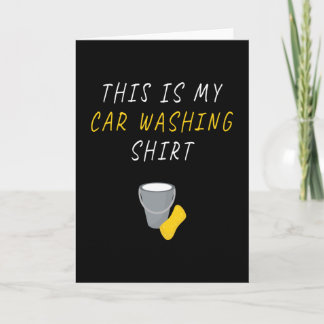 Shirt voor het wassen van auto's Auto Kaart