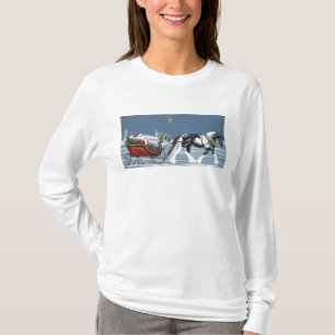 Shirt voor kerstmis met zigeuners en kerstmis