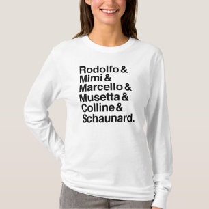 Shirt voor La Bohecme-tekens