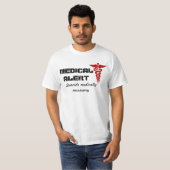 Shirt voor Mannen medische waarschuwing (Voorkant volledig)