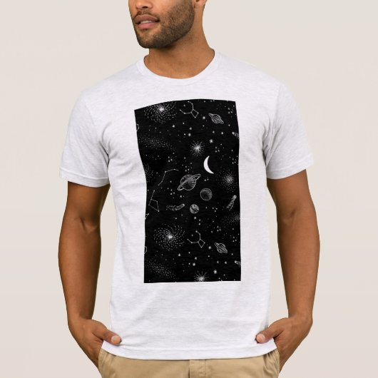 Shirt voor mannen: Planets Tumblr (Voorkant)