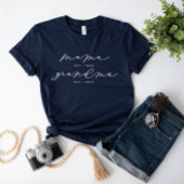Shirt voor persoonlijke mamma/Grandma Cute Calligr