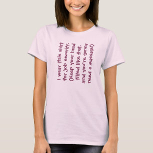 Shirt voor taakbeveiliging van massagetherapisten